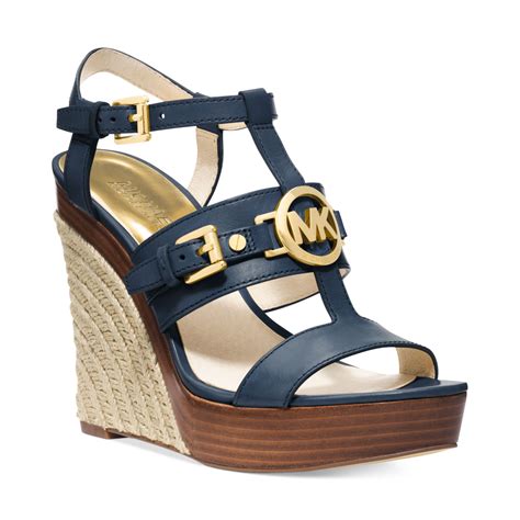 michael kors navy blue sandals